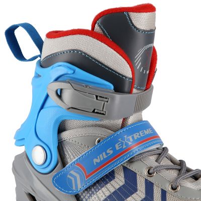 10. NH18192 4in1 GREY-BLUE SIZE L(39-43) ROLLER SKATES WITH HOCKEY SLEEVE NILS EXTREME