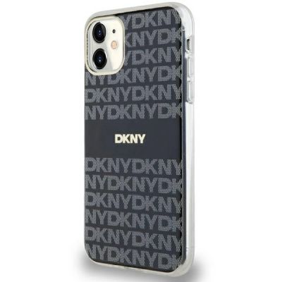 8. DKNY IML Mono & Stripe MagSafe case for iPhone 11 / Xr - black