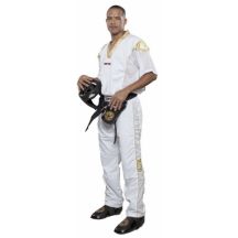 TOP TEN STAR COLLECTION kickboxing outfit white and gold