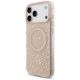 3. Guess IML Flowers Electro Pearl Strap MagSafe Case for iPhone 17 Pro Max - Pink