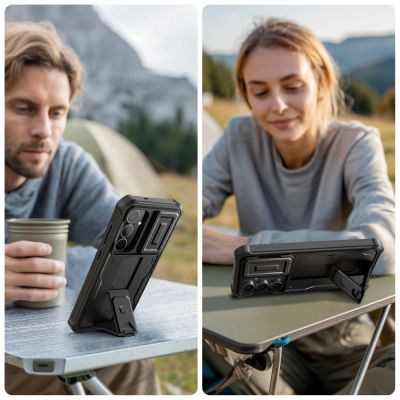 3. Tech-Protect Kevlar Cam+ Case for Samsung Galaxy S25 FE - Black