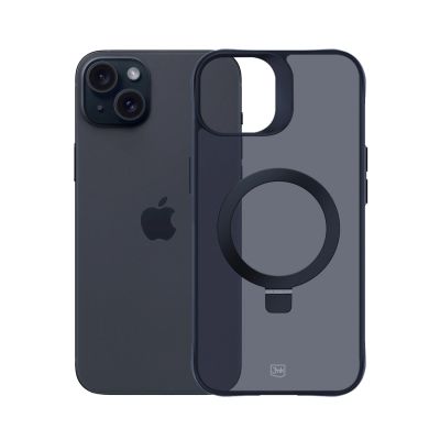 8. 3mk Smoke Case Mag&Stand for Apple iPhone 15 plus - black