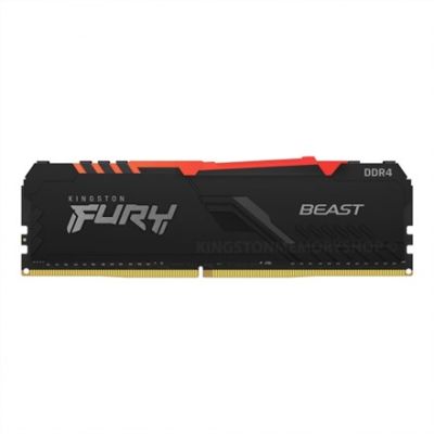 9. Kingston Technology FURY Beast RGB Memory Module 16GB 1 x 16GB DDR4 3200MT/s 288-pin DIMM