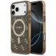 Guess IML 4G Background MagSafe Case for iPhone 17 Pro - Brown
