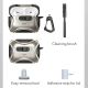 6. ESR Cyber ​​FlickLock MagSafe case for AirPods Pro 3 - silver