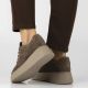 13. Women's brown leather sneakers on the platform Filippo DP7982