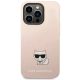 3. Karl Lagerfeld KLHCP14LSLCTPI iPhone 14 Pro 6.1 "hardcase light pink / light pink Silicone Choupette Body