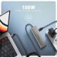 4. Axagon HMC-5H USB-C 3.2 Gen 1 hub 3x USB-A 4K HDMI PD 100W - Silver Wired USB 3.2 Gen 1 (3.1 Gen 1) Type-C Silver