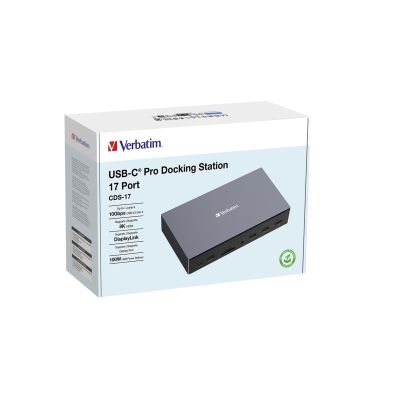 7. Verbatim CDS-17 Wired USB 3.2 Gen 1 (3.1 Gen 1) Type-C Black, Grey