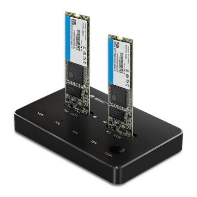 23. QOLTEC 2X SSD M.2 SATA | NGFF | USB TYPE C DOCKING STATION