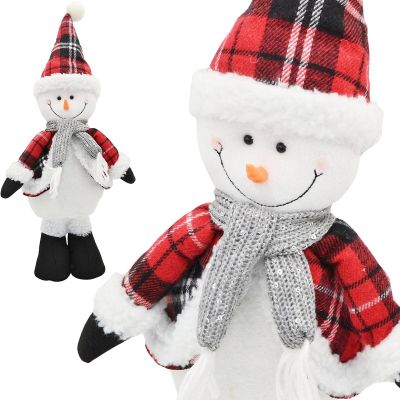 6. DECORATIVE SNOWMAN 50CM RED