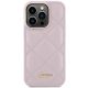 3. Guess Quilted Metal Logo case for iPhone 15 Pro Max - pink