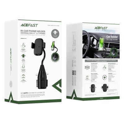 8. Acefast D24 Car Cup Holder Clamp-On - Black