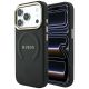 Guess Saffiano Peony & Ring MagSafe Case for iPhone 17 Pro Max / 18 Pro Max - Black