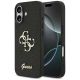 Guess Fixed Glitter Big 4G case for iPhone 17 - black