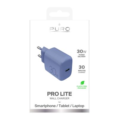 2. Puro Pro Lite 30W USB-C Wall Charger - Blue