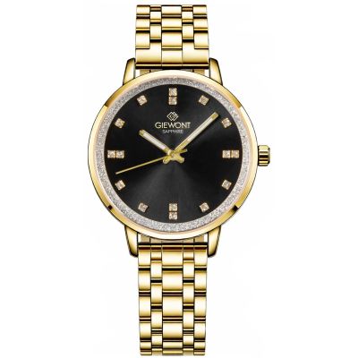 Giewont Sapphire Gold Black Women's Watch GW7370-B4