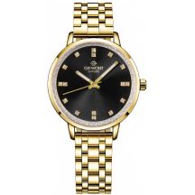 Giewont Sapphire Gold Black Women's Watch GW7370-B4