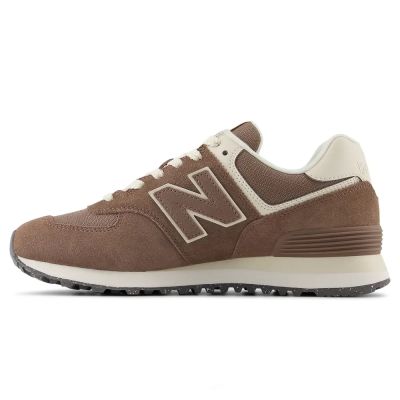 10. New Balance WL574 lifestyle brown women's sneakers (WL574RTS)
