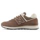 10. New Balance WL574 lifestyle brown women's sneakers (WL574RTS)