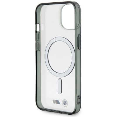 7. BMW Silver Ring MagSafe case for iPhone 14 Plus - transparent