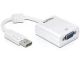 DeLOCK 61766 Adapter Cable 0.125m VGA (D-Sub) DisplayPort White