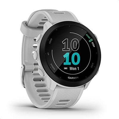 19. Garmin Forerunner 55 White Sports Watch