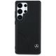 3. Mercedes Leather Curved Stitches Case for Samsung Galaxy S25 Ultra - Black