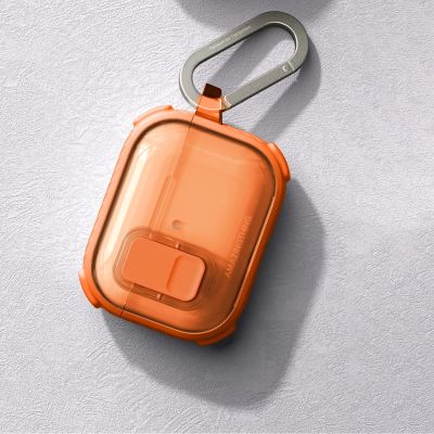 13. AmazingThing Titan Pro Mag Case Clear for AirPods Pro 3 - Orange