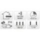14. CHRISTMAS TREE LIGHTS LIGHT CHAIN 240 LED TIMER COOL WHITE