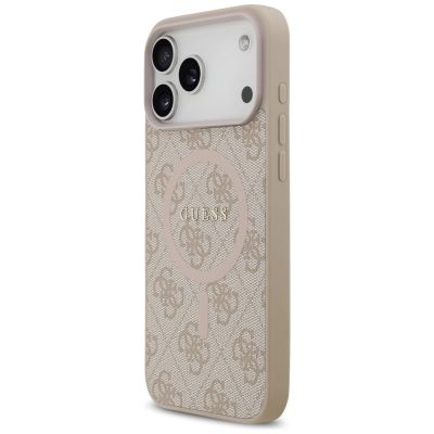 2. Guess 4G Ring Classic Logo MagSafena iPhone 17 Pro Max Case - Pink