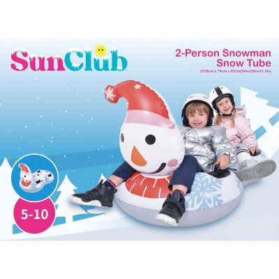 12. SLIDE INFLATABLE SLIDE FOR 2 PEOPLE SNOWMAN 138x74x80CM