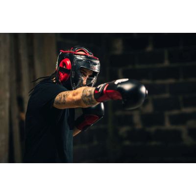 11. Boxing helmet with polycarbonate mask M - Hannibal