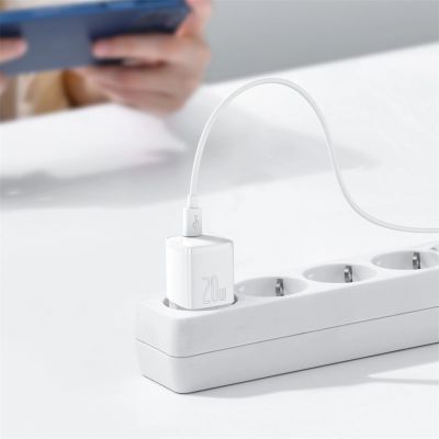 10. Baseus Cube 20W PD USB-C Wall Charger - White
