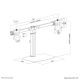 13. Neomounts FPMA-D865DBLACK Monitor Holder/Stand 68.6 cm (27") Desk Black