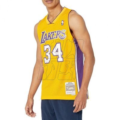 Mitchell &amp; Ness Los Angeles Lakers NBA Swingman Home Jersey Lakers 99 Shaquille O`Neal SMJYGS18179-LALLTGD99SON