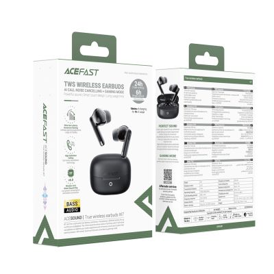 5. Acefast W7 TWS in-ear wireless headphones with ENC - black