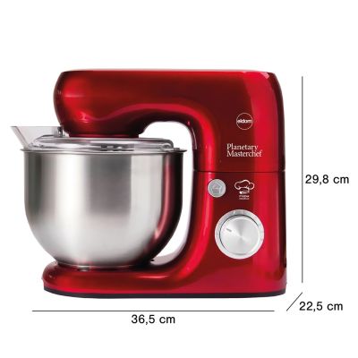 22. ELDOM WRK1250 SHEF PLANETARY ROBOT, 800W, TRY ATTACHMENTS FOR WHIPPING, MIXING, KNEADING, METAL BOWL 5 L 8 SPEEDS + PULSE