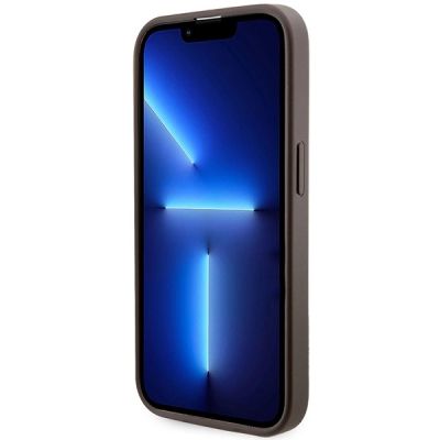 5. Guess 4G Printed Stripes MagSafe case for iPhone 15 Pro - brown