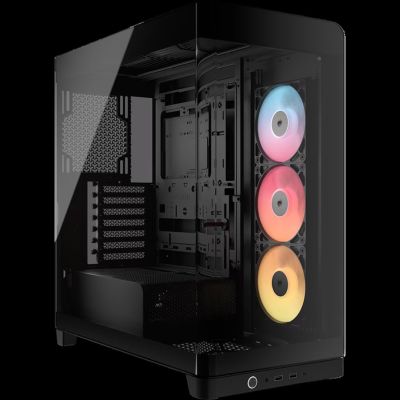 8. Corsair FRAME 4500X RS-R ARGB Tempered Glass Mid-Tower Case, Black