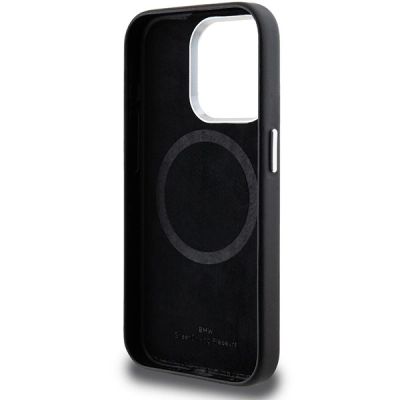 7. BMW Signature Wrapped Metal MagSafe case for iPhone 15 Pro - black