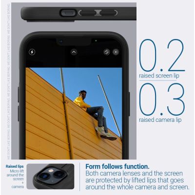 9. Caseology Parallax Mag MagSafe iPhone 14 Plus Case - Matte Black