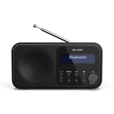 6. Sharp DR-P420 Portable Radio Black