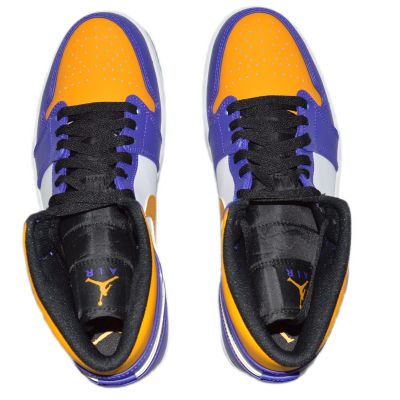 6. Air Jordan 1 MID Sneakers Los Angeles Lakers LA - DQ8426-517
