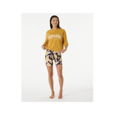 2. T-Shirt RIP CURL Seacell Crop Heritage Tee yellow