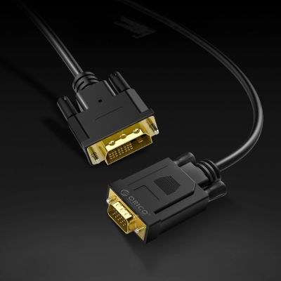 6. Orico XD-DITV cable DVI 24+1 VGA Full HD adapter 5 m - black