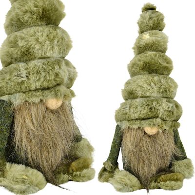 DECORATIVE SANTA GNOME 26 CM MICA – GREEN