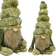 DECORATIVE SANTA GNOME 26 CM MICA – GREEN