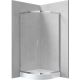 Semicircular shower cabin with shower tray 80x80 cm