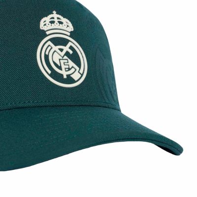 3. Adidas Real Madrid RMCF Away Snap Back Cap Green KS8120